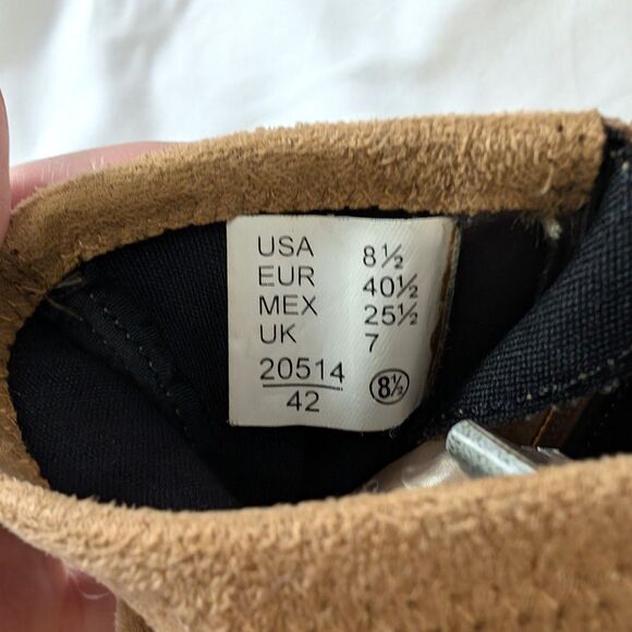 Predictions Square Toe Block Heel Suede-Like Ankle Boots - Picture 8 of 8